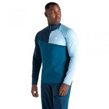 Felpa con Mezza Zip Dignify III Core Stretch Uomo Blu Denim Moonlight Taglia M