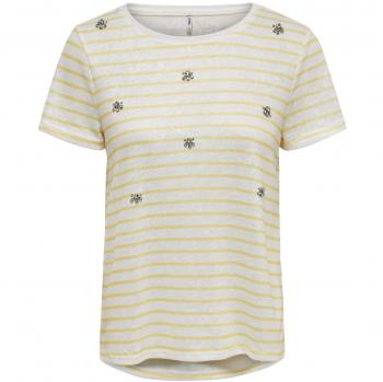 ONLMANDY S/S Bling Top Camiseta Manga Corta Detalle DE Abalorios