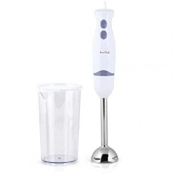 Suinga Batidora de mano 2 velocidades 400W vaso mezclador 600ml acero inoxidable
