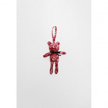 Charm Granato Orso con Fiocco