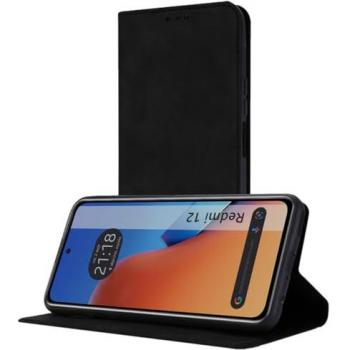 Funda de Polipiel con Tarjetero para Xiaomi Redmi 12C Negra