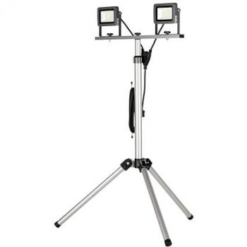 Luci di lavoro a LED 30W, treppiede doppio in argento-antracite