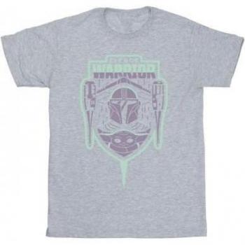 Wojownik Mandaloryk - T-shirt z naszywką dla fanów Star Wars
