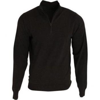 Premier Men's 1/4 Zip Neck Knitted Sweater (Navy), Size 3XL