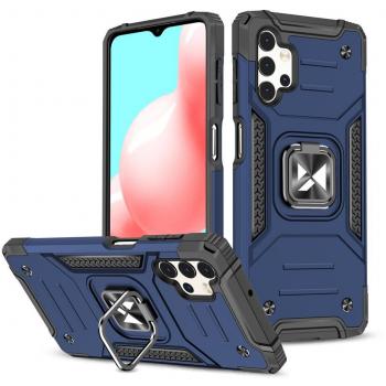 Cover Smartphone Wozinsky Ring Armor Blu per Samsung Galaxy A23 – Custodia ibrida resistente con supporto magnetico