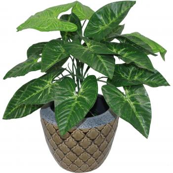Artificial Dark Taro Plant (45cm)