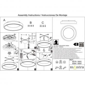 Tuneable LED Ring Ceiling Fixture - Niseko II 50cm