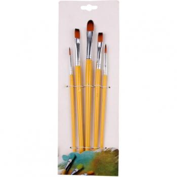 Set de pinceles de arte de nylon - 5 piezas