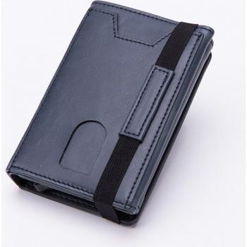 Portefeuille en cuir unisexe avec protection RFID