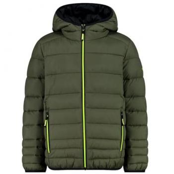 Chaqueta con capucha CMP Padded Feel-Warm Flock verde oliva niño - 14