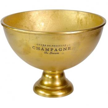 Spumantiera Coppa Gold Vintage 46x33h con Anelli