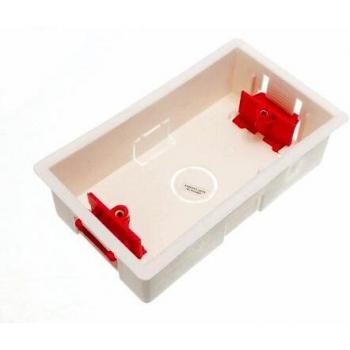 35mm Molded Pattress Hollow Wall Back Box - Double Gang