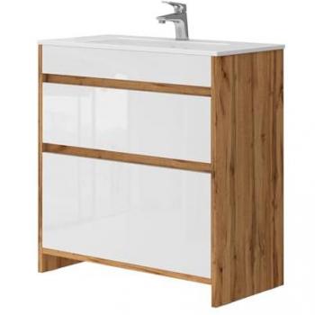 Vicco Waschbeckenunterschrank Detmold Eiche Gold 80 cm