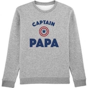 Felpa per uomo CAPTAIN PAPA ENKR XS heather grigio