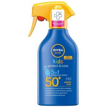 Nivea sun kids protect&care maxi spray solare spf 50+ 270ml