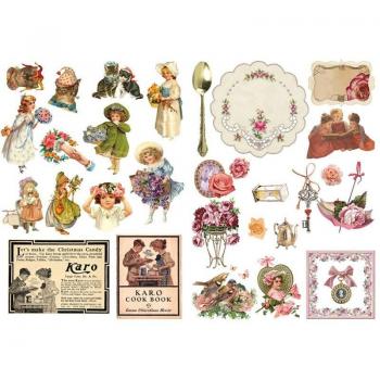 Vintage Circus Clown Ticket Precut Decoration Stickers