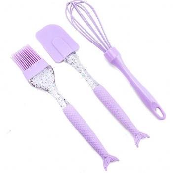 Juego de utensilios de repostería con espátula y cepillo
