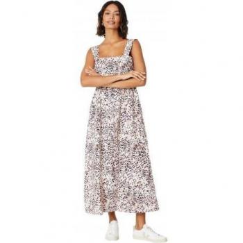 Robe Midi Léopard Froncée pour Femme Dorothy Perkins