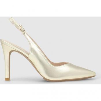 Zapatos de mujer Lodi destalonados en piel con detalles dorados
