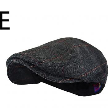Unisex Soft Houndstooth Flat Cap