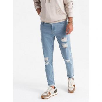 OMBRE Destroyed Taper Fit Jeans für Herren
