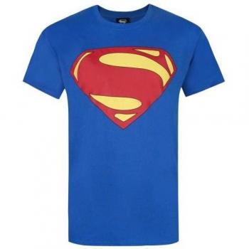Man of Steel Logo T-Shirt for Men - Size S - Blue