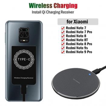 Qi Wireless Charging Receiver for Xiaomi Redmi Note 7 8 8T 9S 9 Pro Phone