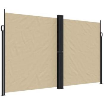 Retractable Side Awning Beige 200x1000 cm
