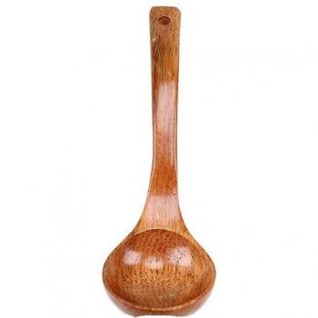 18/24/27cm Long Handle Wooden Spoon - Cooking Utensil