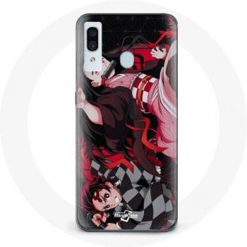Galaxy A40 Demon Slayer Tanjiro-Nezuko Protective Skin – Maniacase