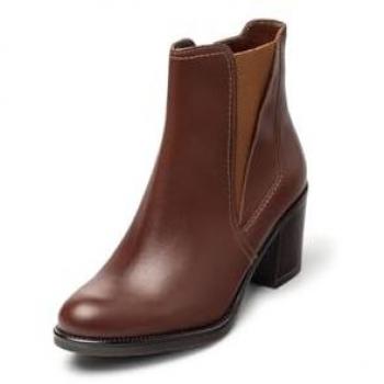 Yokono - Botines de tacón de mujer de piel