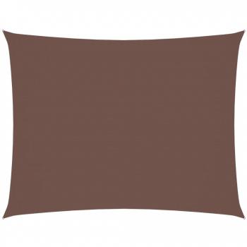 VidaXL Brown Oxford Fabric Sunshade Sail 4x5 m Rectangular