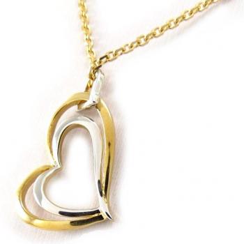 Altesse K4525 Collar Plaqué Oro 'Love' 2 Tones Gold