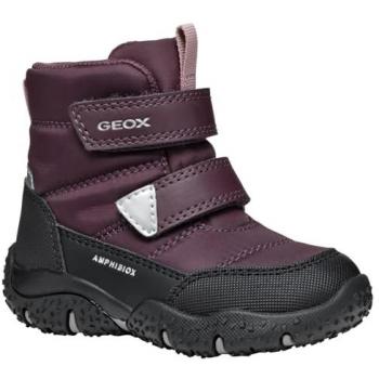 Botas de Nieve Geox B Baltic Girl ABX 22 Burdeos Oscuro/Negro
