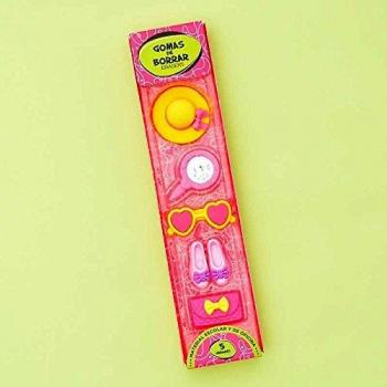 Set de 5 Gomas de Borrar Pretty