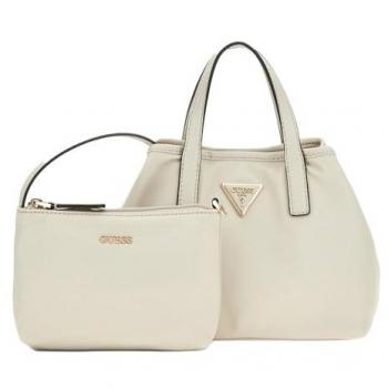 Guess Latona Mini Tote Handbag 20.5 cm Beige