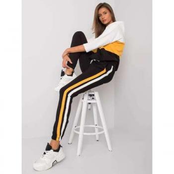 Set ecru-galben cu pantaloni Adhila pentru femei