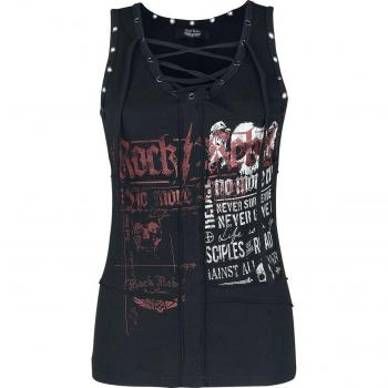 Rock Rebel by EMP - Dance It All Off - Damen Top - schwarz - Größe L