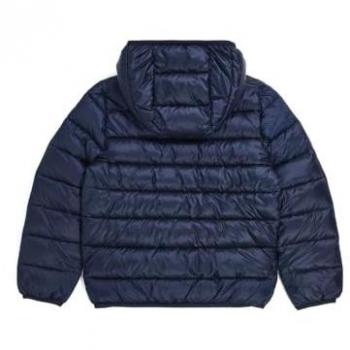 Giacca Champion con cappuccio mini logo blu junior XS