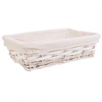 Bandeja Natural Wanderlust 29,5×20×7 cm – Madera y Mimbre Blanco