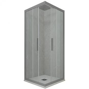 Mampara Ducha Deslizante Kolors 120x120