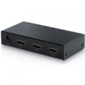 Splitter HDMI compatible con tecnología 3D y HDCP 1.2