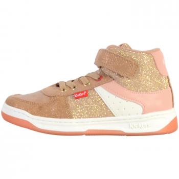 Kickers Sneaker Kickalien Beige / Pink Glitter EU 34