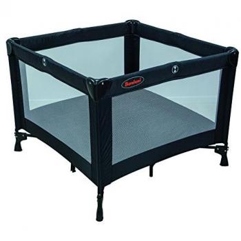 Baninni Lettino da Viaggio e Fasciatoio Nido Piazza Nero BNBT011-BK