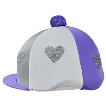 Sombrero Purpura Glitter con Corazón Amoroso