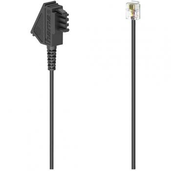 Cavo Telefono analogico Hama [1x Spina TAE-F - 1x Spina RJ11 6p4c] 6 m Nero