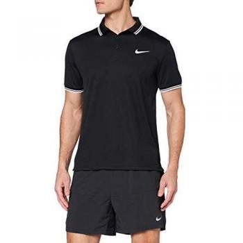 Nike M Nkct Dry Polo Solid Pq Camiseta de Manga Corta de Tenis, Hombre, Negro
