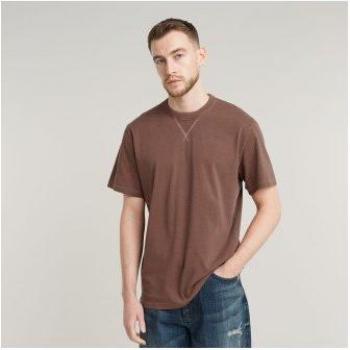 G-Star RAW Nifous R Tee Short Sleeve Shirt in Dark Plum (Men's Medium)