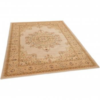 THEKO Wolle Teppich Turan 809, rechteckig, 12 mm, Orient-Design, perfekt für Wohnräume