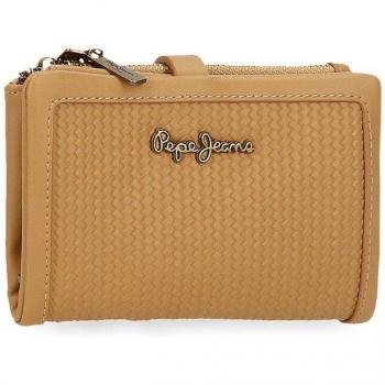 Cartera Pepe Jeans Lena beige con monedero extraíble